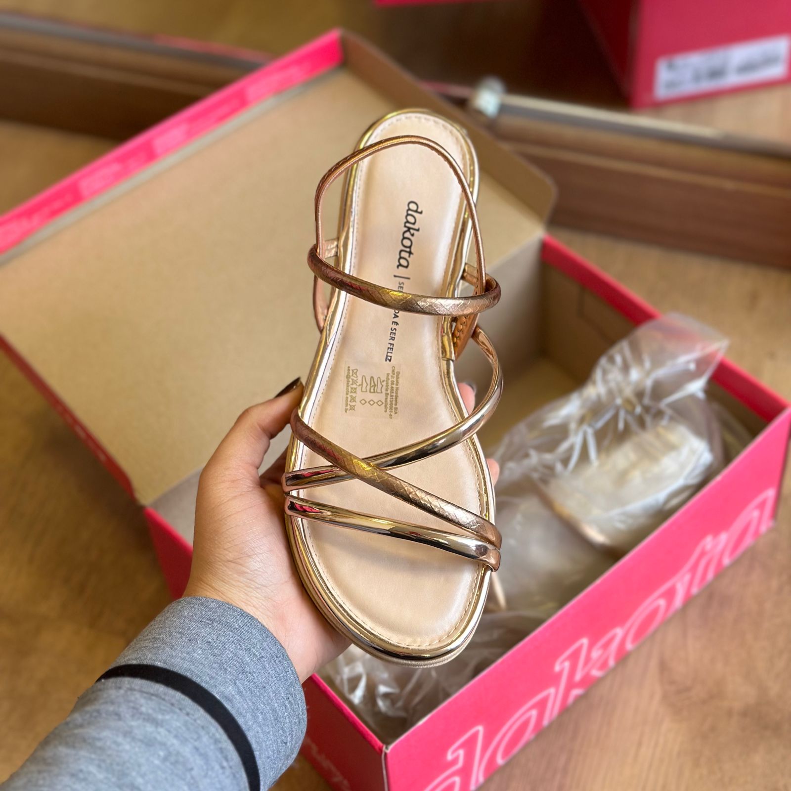 Sandália Dakota Flatform Metalizada Y7375