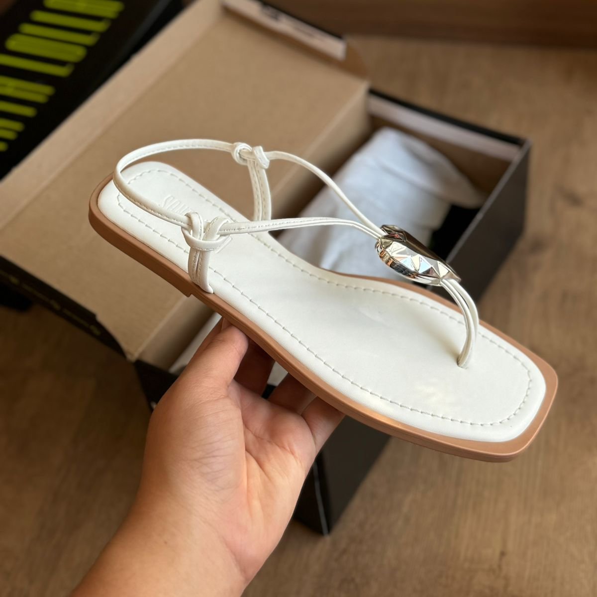 Rasteira Santa Lolla Napa Soft Bico Quadrado 083A.4AD9.0300