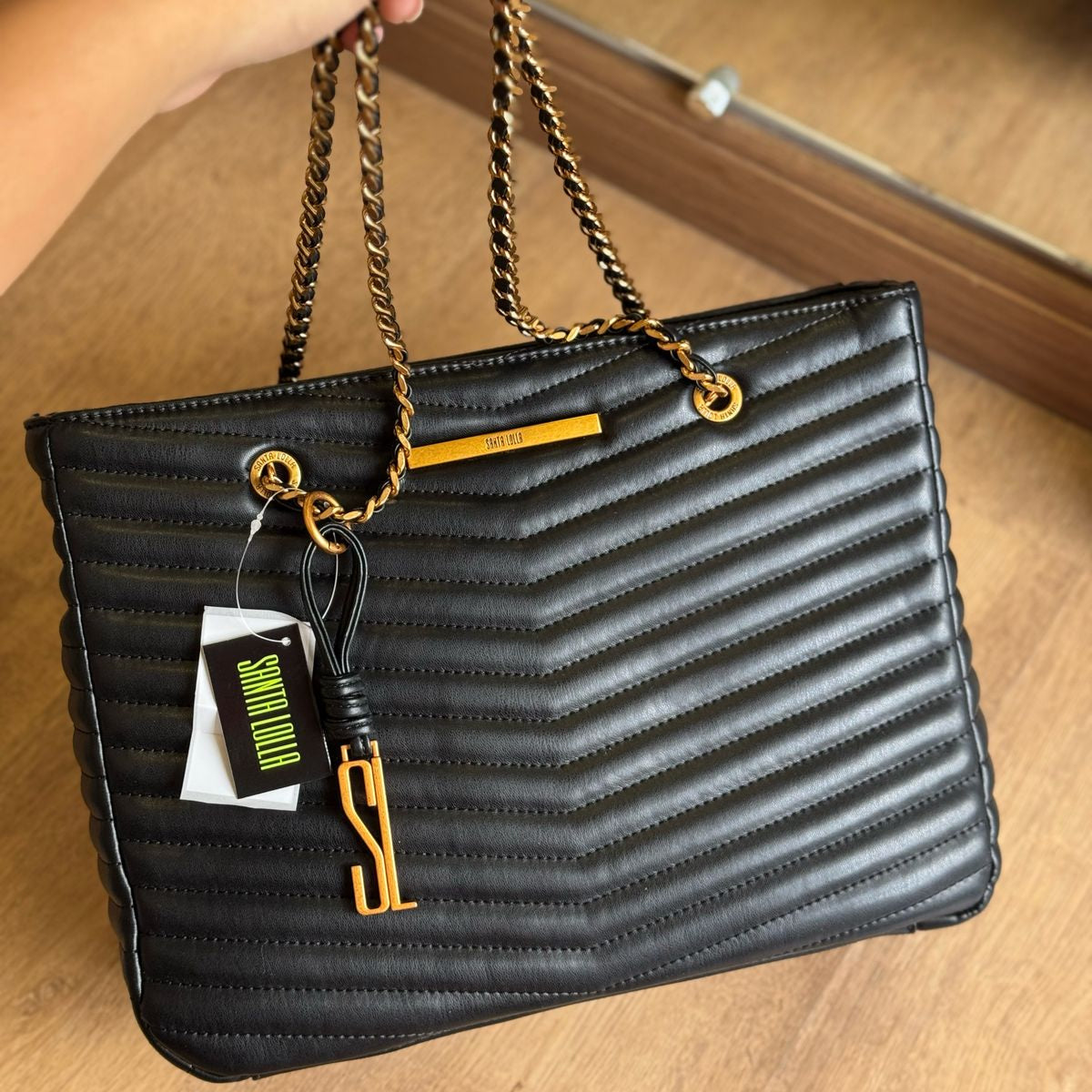 Bolsa Santa Lolla Shopper Matelassê Alça De Ombro 0453.454C.037B