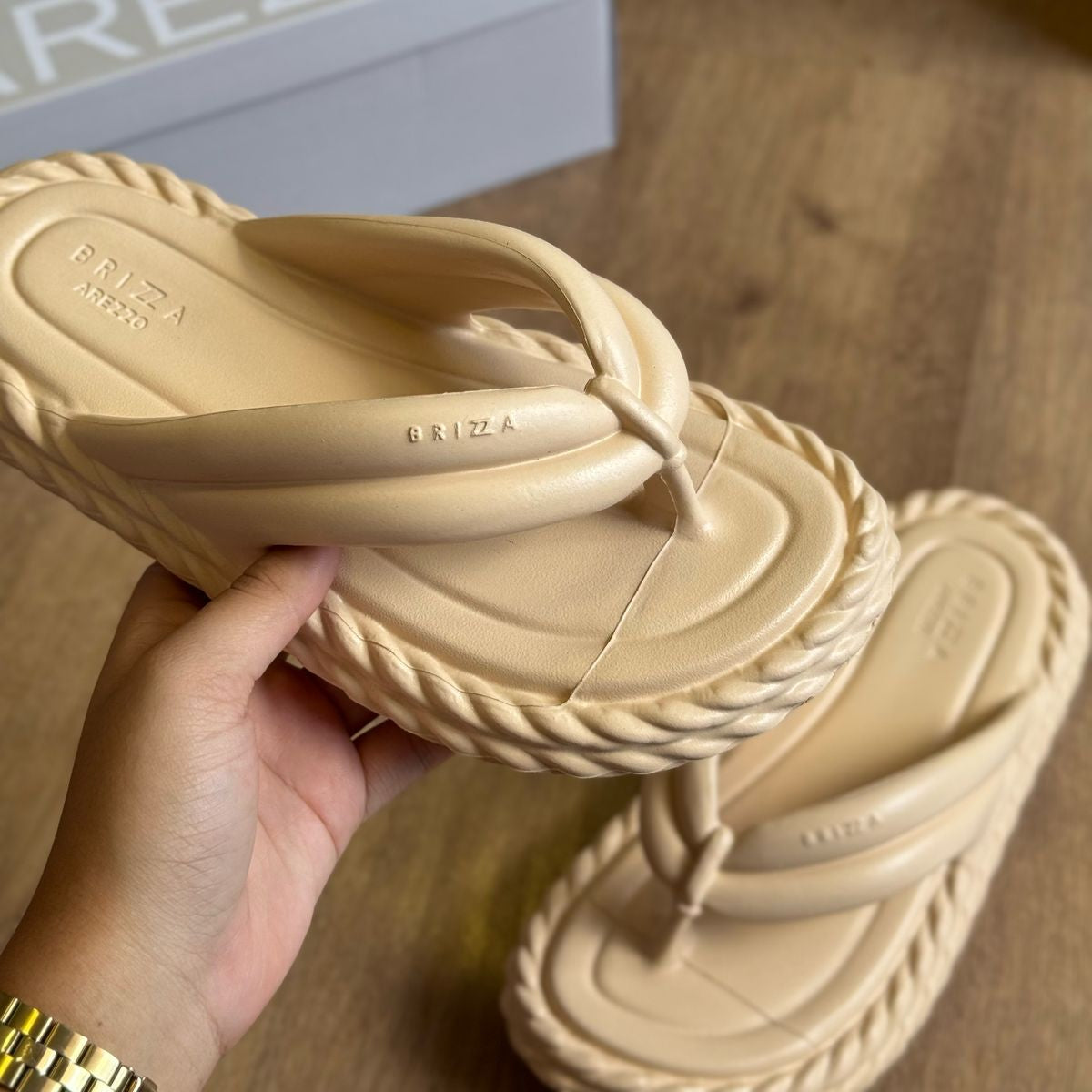 Sandália Arezzo Flatform Marrocos Bold Z191360001
