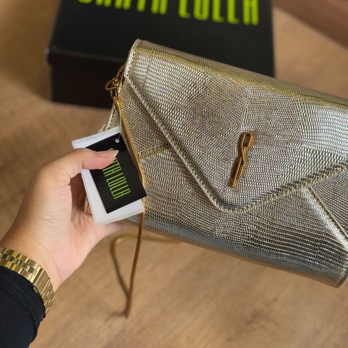 Bolsa Santa Lolla Clutch Envelope Floater Alça De Mão 0450.4E70