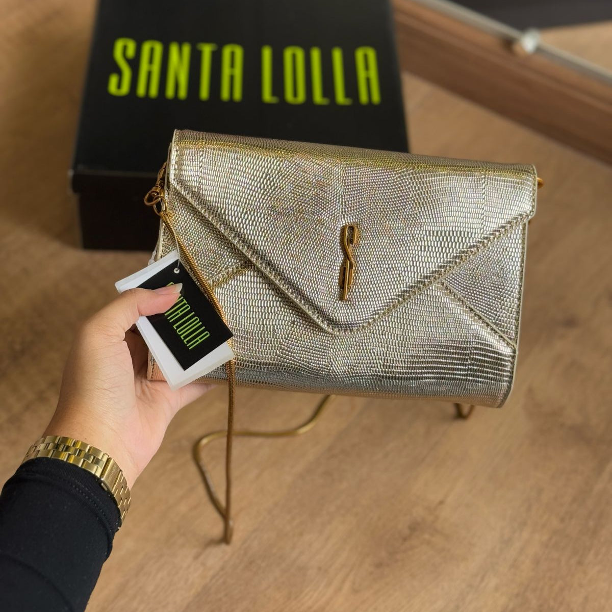Bolsa Santa Lolla Clutch Envelope Floater Alça De Mão 0450.4E70
