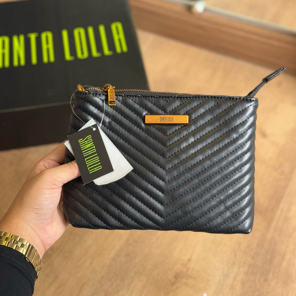 Bolsa Santa Lolla Clutch Soft Alça Transversal 0470.48D3