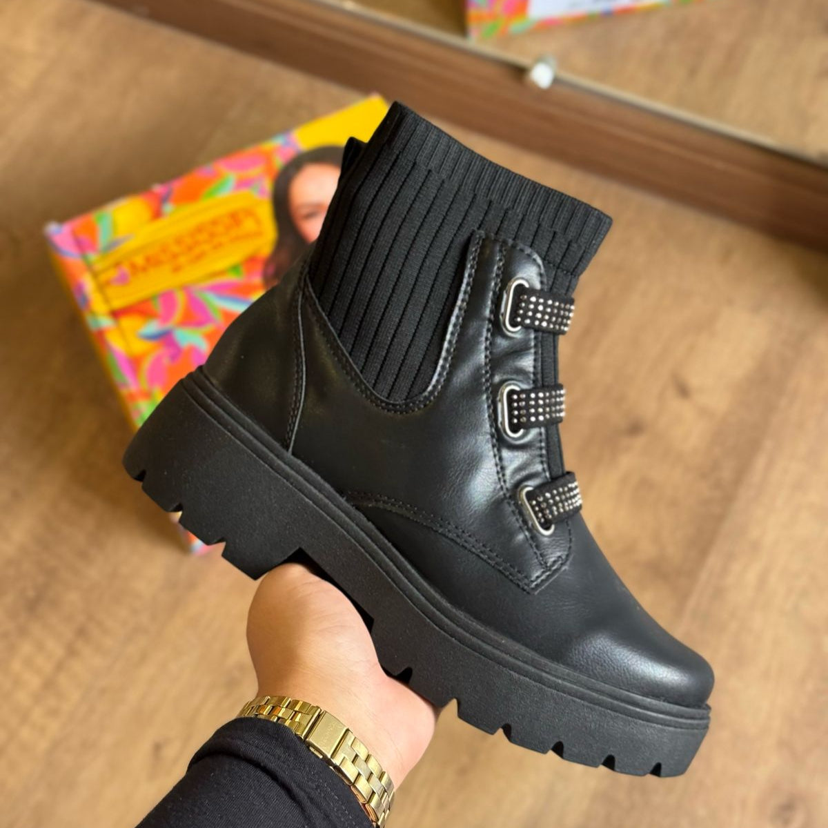 Bota Coturno Mississipi Solado Tratorado Alto MI611
