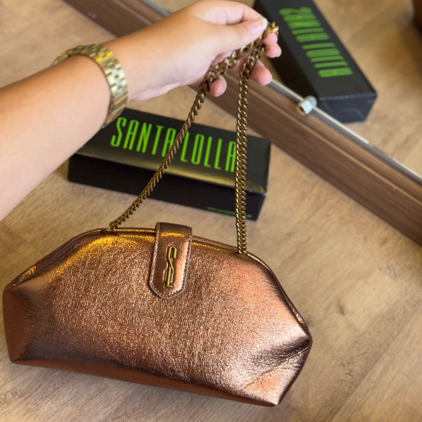 Bolsa Santa Lolla Clutch Alça De Ombro 0450.4EB9