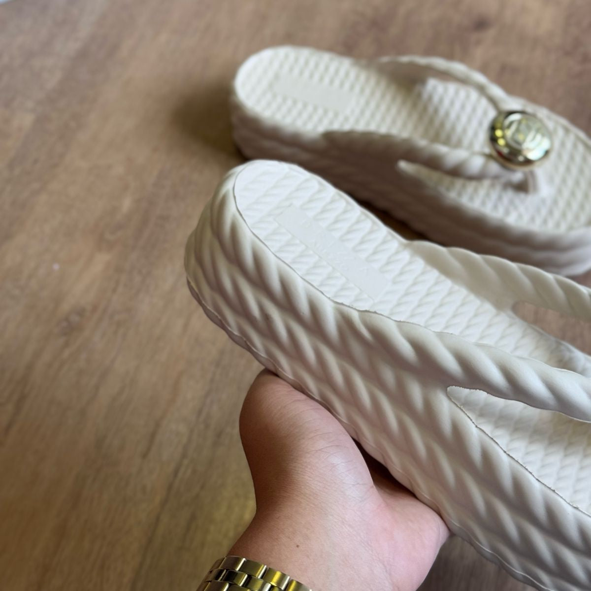 Sandália Arezzo Flatform Marrocos Mid Z190830005