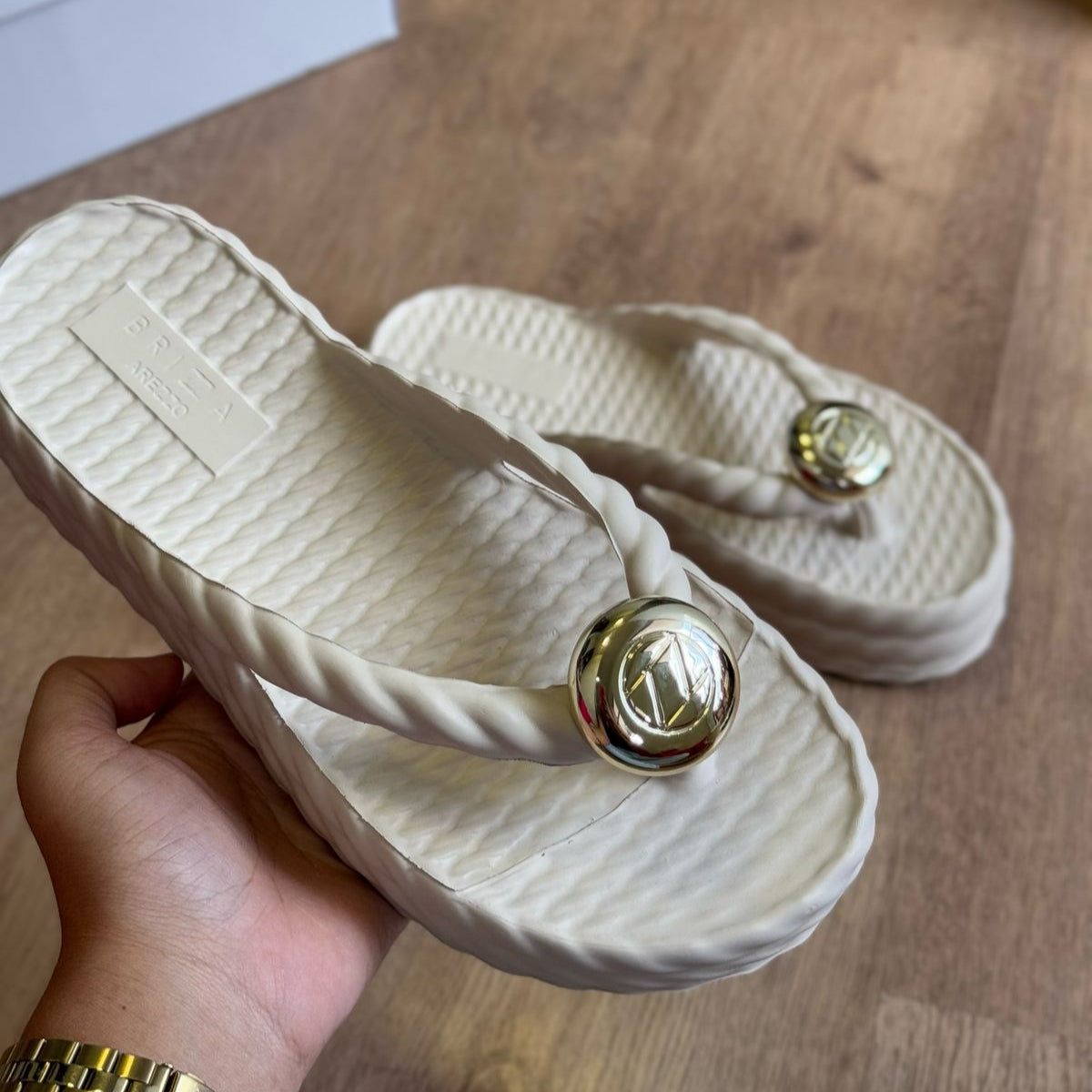 Sandália Arezzo Flatform Marrocos Mid Z190830005