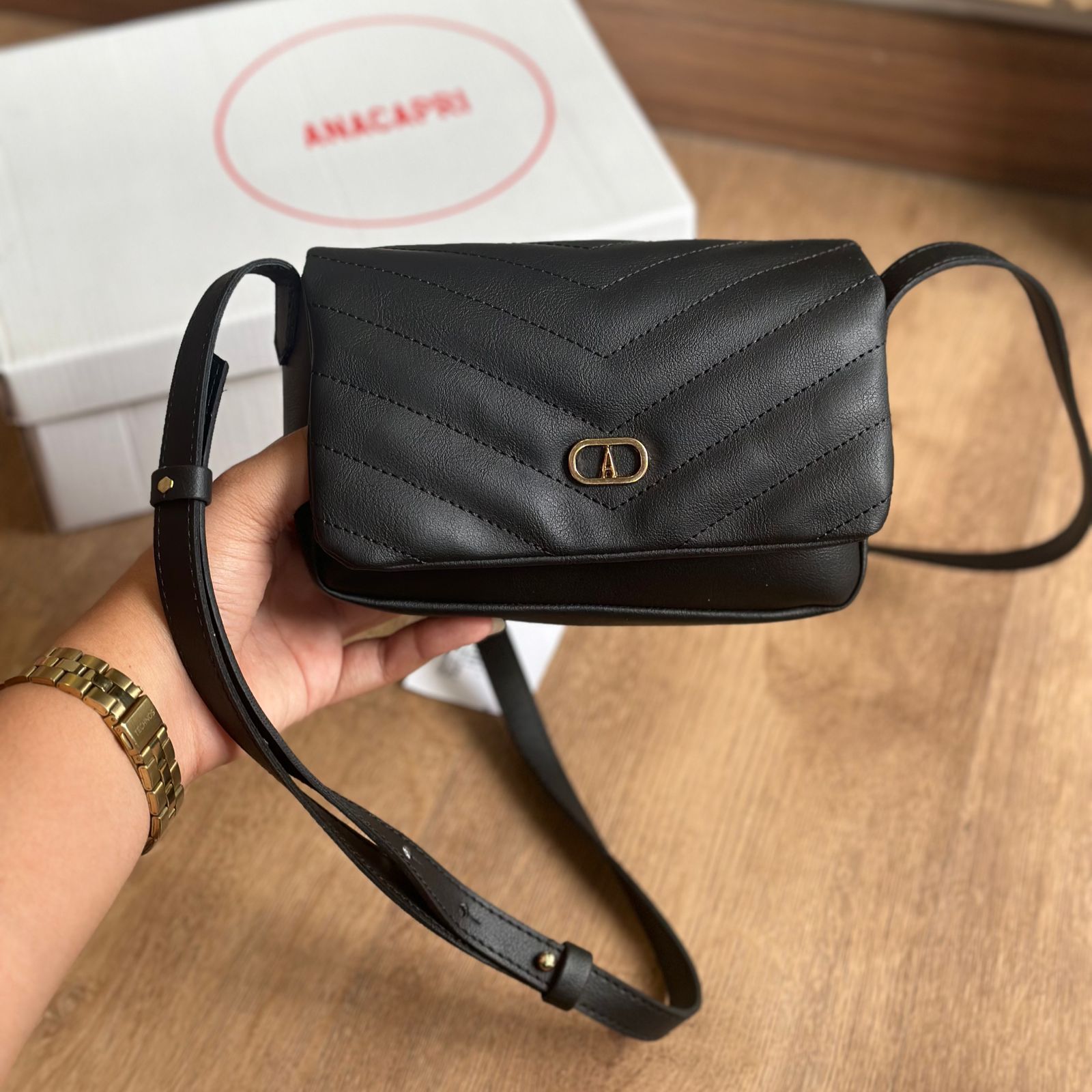 Bolsa Ana Capri Crossbody Matelassê C500160586