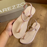 Sandália Arezzo Rasteira Slim Square Brizza Z190270004