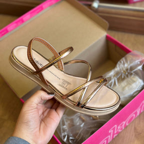 Sandália Dakota Flatform Metalizada Y7375