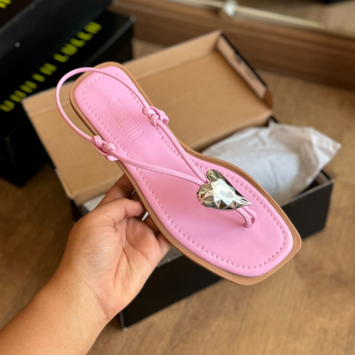 Rasteira Santa Lolla Napa Soft Bico Quadrado 083A.4AD9.0300