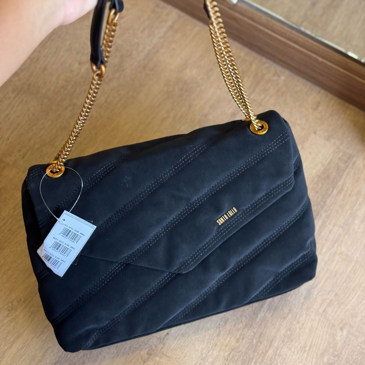 Bolsa Santa Lolla Envelope Camurça Alça De Ombro 0453.4E22.038E