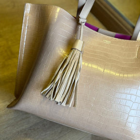Bolsa Arezzo Shopping Croco Grande Barbicacho A581000586