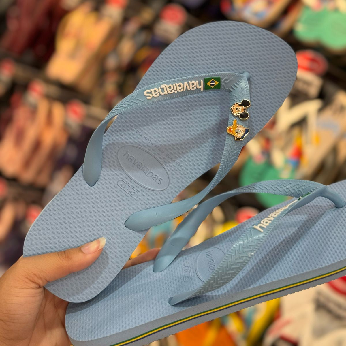 Havaianas Brasil Logo + Pins Disney