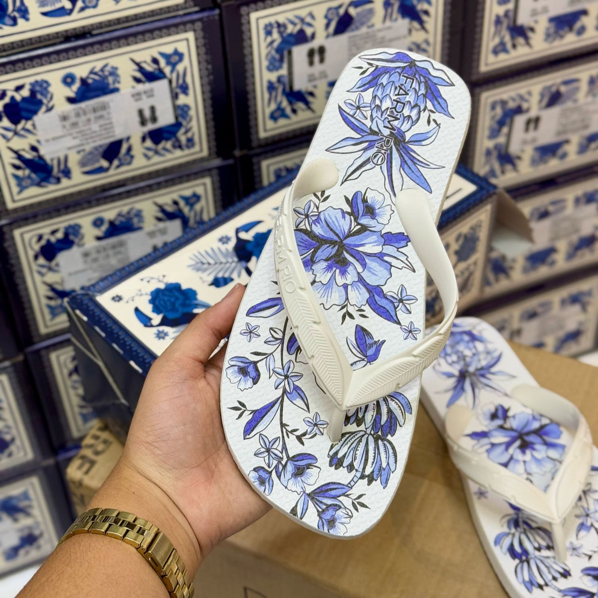 Chinelo Farm Estampa Floral J100880023
