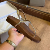 Sandália Arezzo Papete Flatform Tiras Slim A131990005
