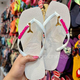 Havaianas Slim Square + Placa Logo e Pingente de Sereia